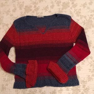 No tag pullover sweater, multicolored.